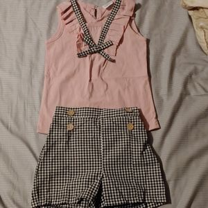 NWOT Little Girls Shorts Outfit